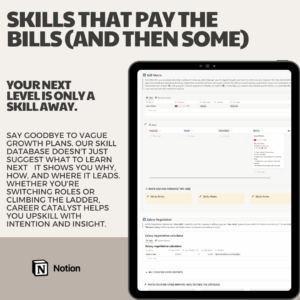 Career Work Planner PRO Notion Template: With Career Guide. - Image 5