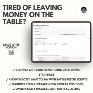 Deal Negotiator Tool Notion Template.