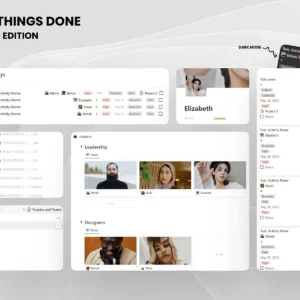 Getting Things Done Notion Template by Mr Pugo