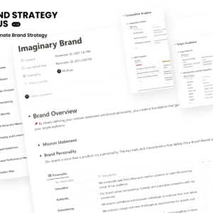 Brand Strategy Nexus for Notion - Your Ultimate Brand Strategy Toolkit!