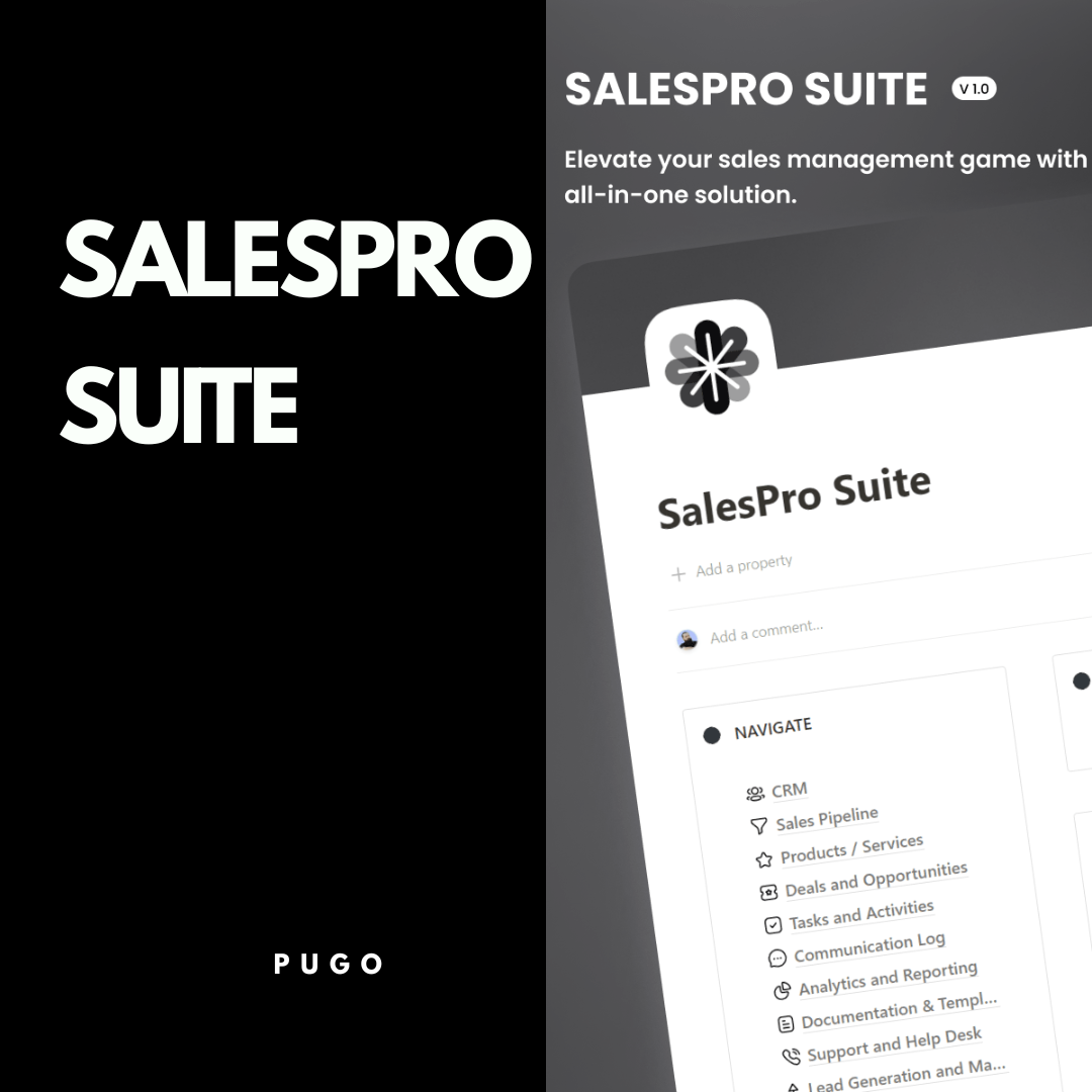 SalesPro Suite Notion Template.