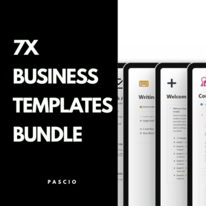 7x Business Templates Bundle For Notion