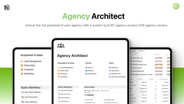Notion Template for Agencies.