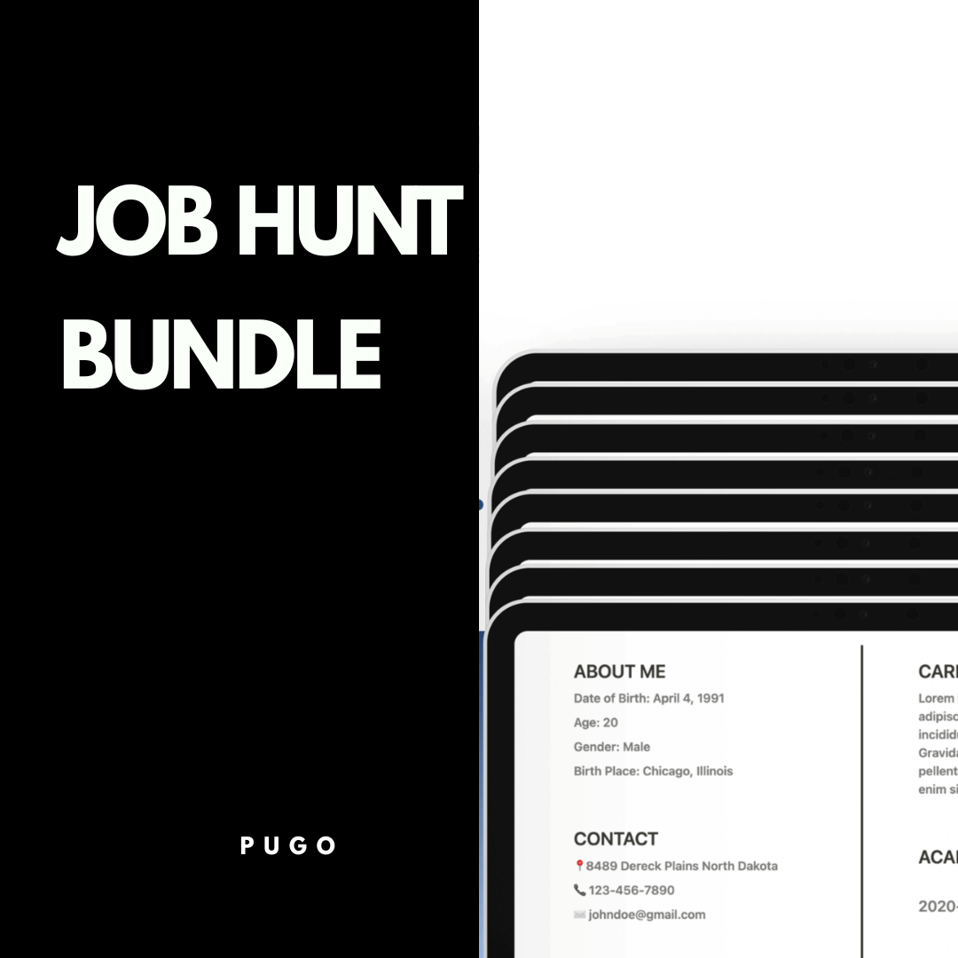 Job Hunt Bundle Notion Template.