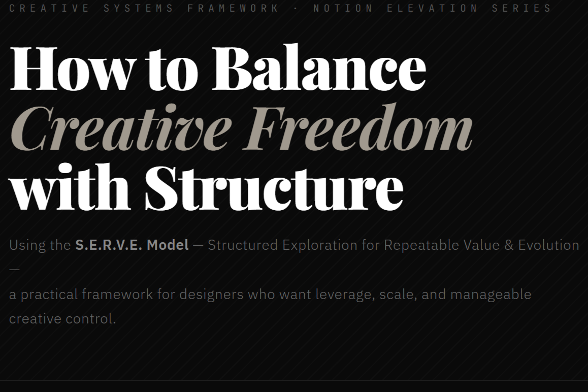 How to Balance Creative Freedom with Structure