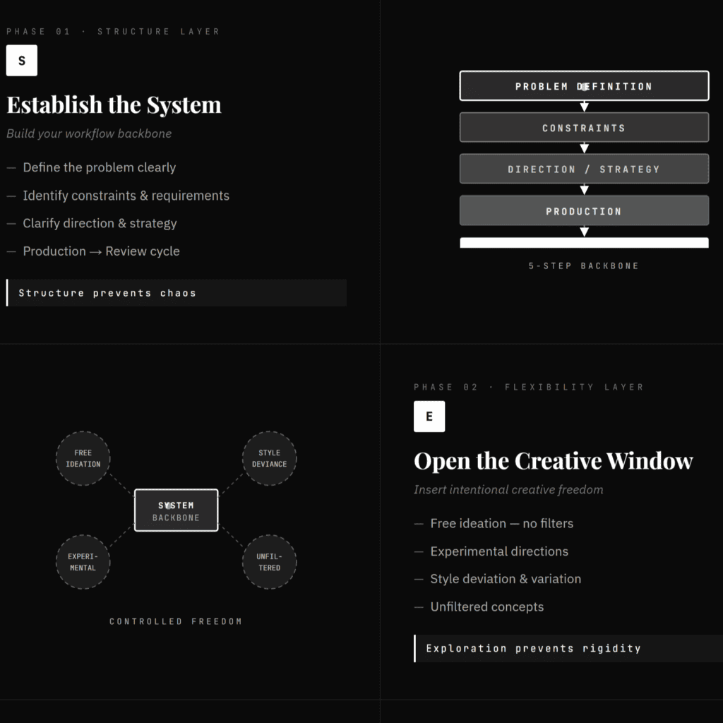 Creative Systems Framework · Notion Elevation Series
How to Balance
Creative Freedom
with Structure