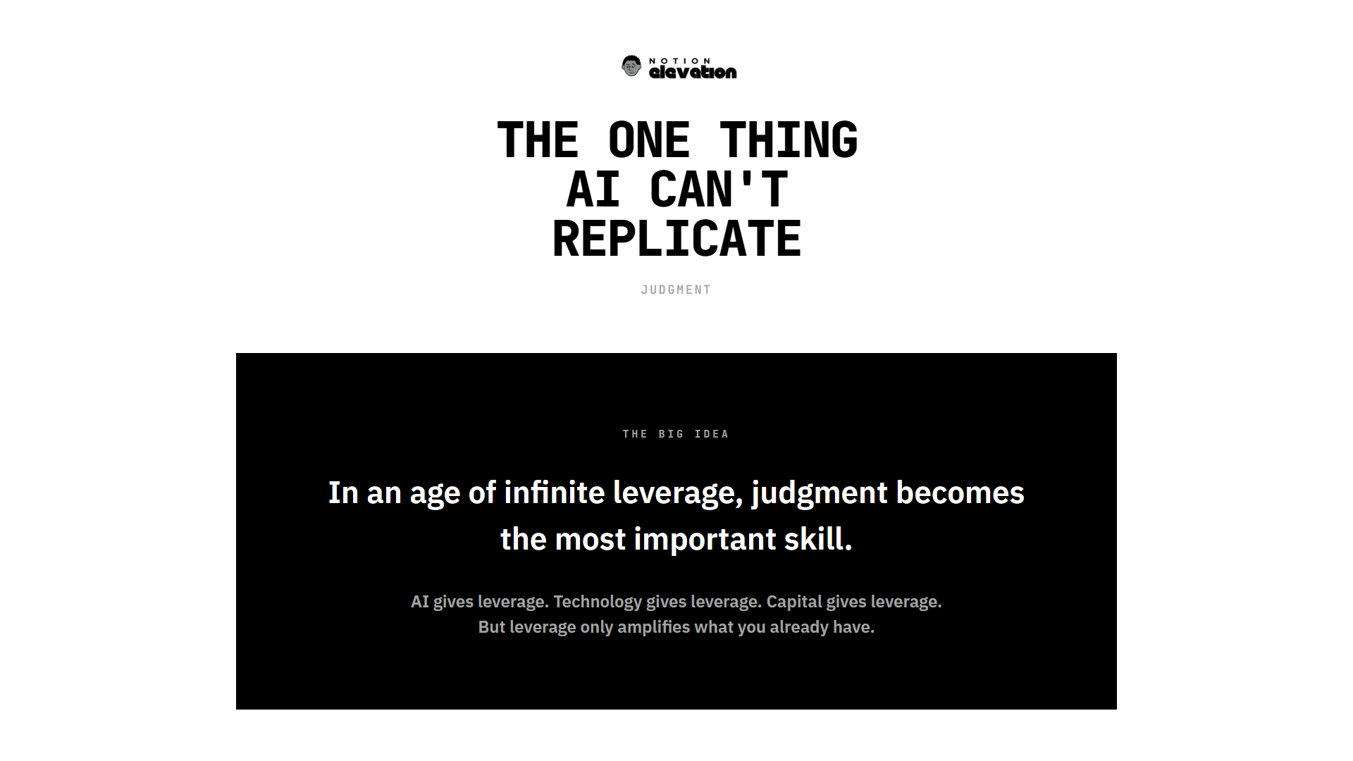 Judgment. The One Thing AI Cant Replicate Framework.